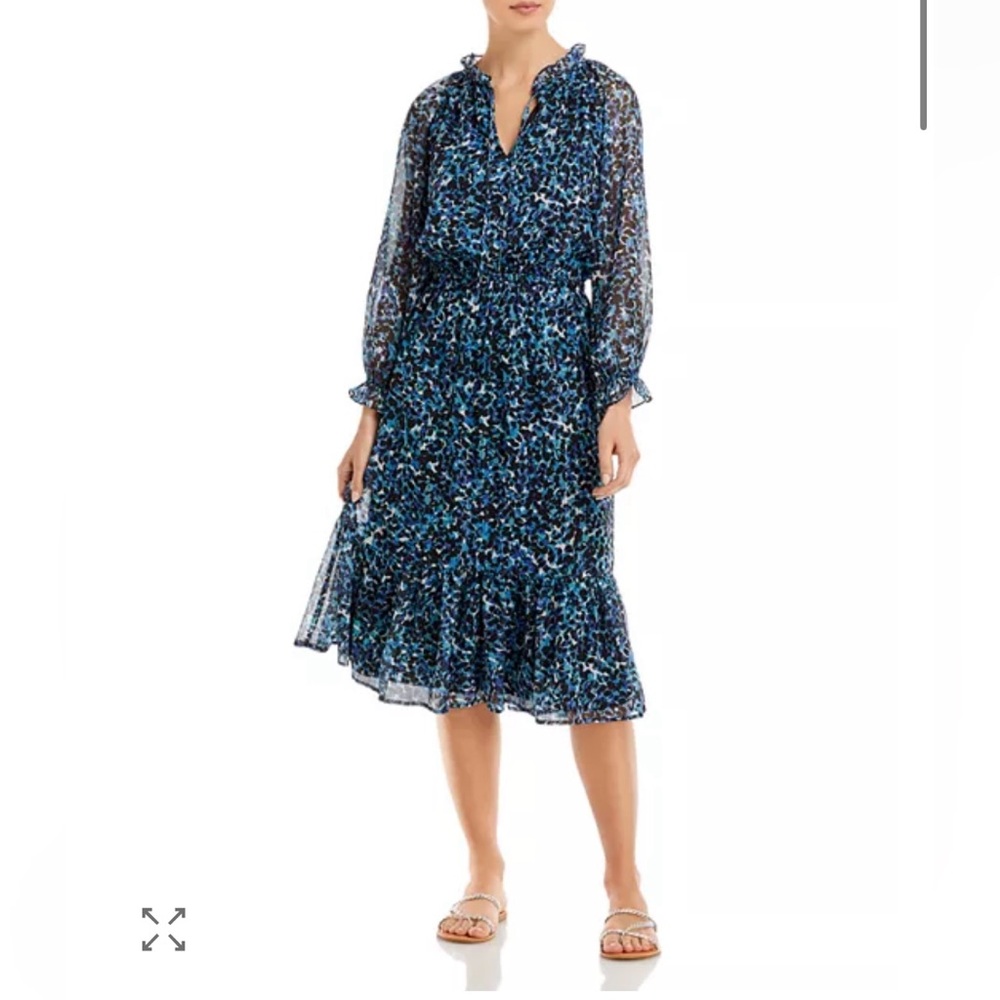 AQUA Abstract Print Elastic Waist Dress - 100% Exclusive